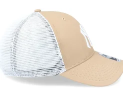 New York Yankees Branson Mvp Khaki/White Trucker - 47 Brand