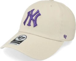 New York Yankees Clean Up Bone Dad/Purple Cap - 47 Brand