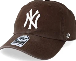 New York Yankees Clean Up Brown/White Adjustable - 47 Brand