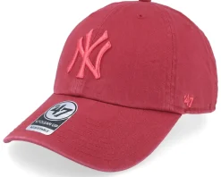 New York Yankees Clean Up Trojan Red Dad Cap - 47 Brand