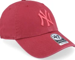 New York Yankees Clean Up Trojan Red Dad Cap - 47 Brand