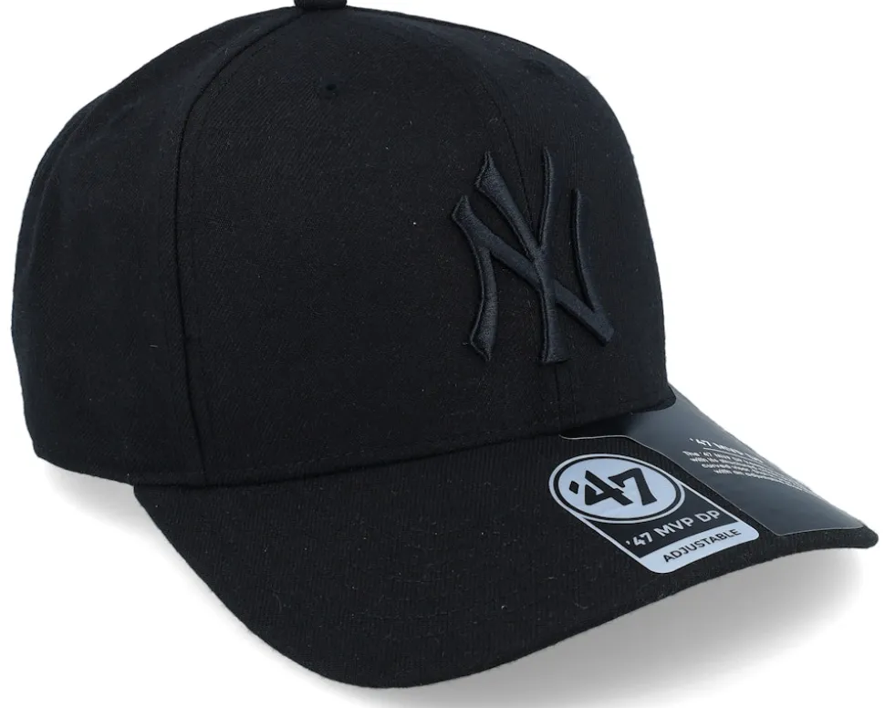 New York Yankees Cold Zone Mvp DP Black/Black Adjustable - 47 Brand