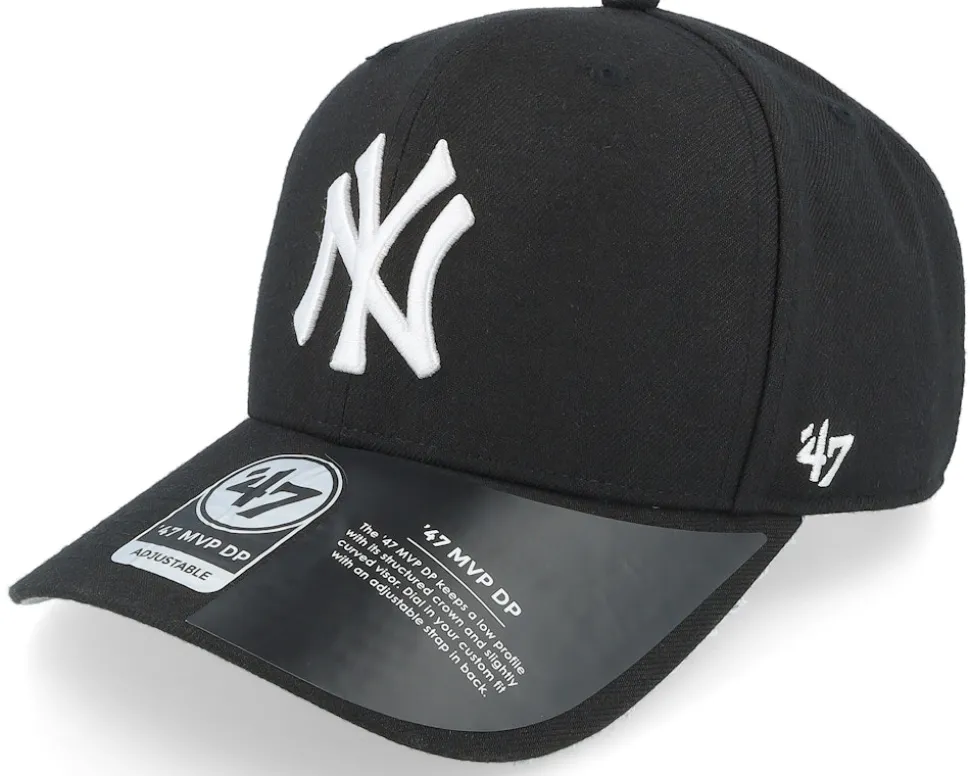 New York Yankees Cold Zone Mvp DP Black/White Adjustable - 47 Brand