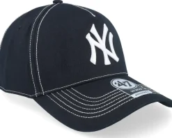 New York Yankees Contrast Stitch Mvp Dt Black/White A-frame Adjustable - 47 Brand