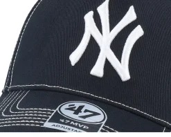 New York Yankees Contrast Stitch Mvp Dt Black/White A-frame Adjustable - 47 Brand