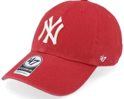 New York Yankees Double Under Clean Up Cayenne Dad Cap - 47 Brand
