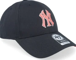New York Yankees Freeform Snap Mvp Black Adjustable - 47 Brand
