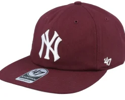 New York Yankees Linscott Captain Rl Dark Maroon/White Snapback - 47 Brand