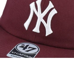 New York Yankees Linscott Captain Rl Dark Maroon/White Snapback - 47 Brand
