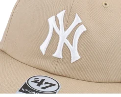 New York Yankees Linscott Captain Rl Khaki Unconstructed Snapback - 47 Brand