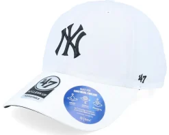 New York Yankees MLB 47 Clean Up Cap White Dad Cap - 47 Brand
