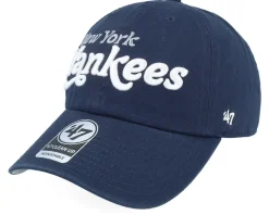 New York Yankees MLB 47 Clean Up Cap Navy Dad Cap - 47 Brand