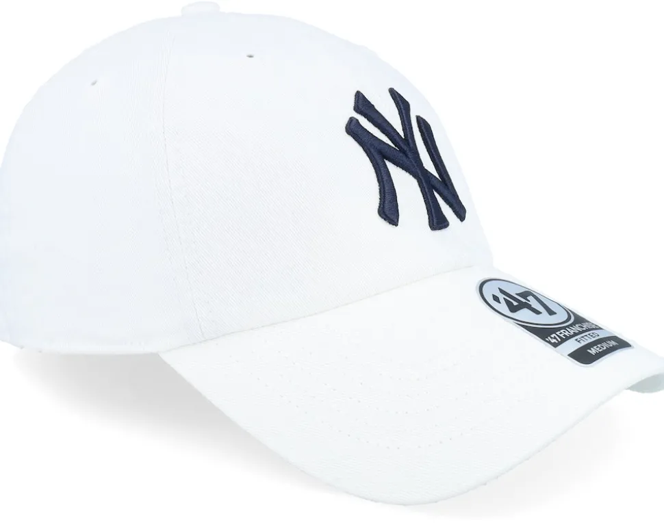 New York Yankees MLB 47 Franchise Cap White Unconstructed Fitted - 47 Brand
