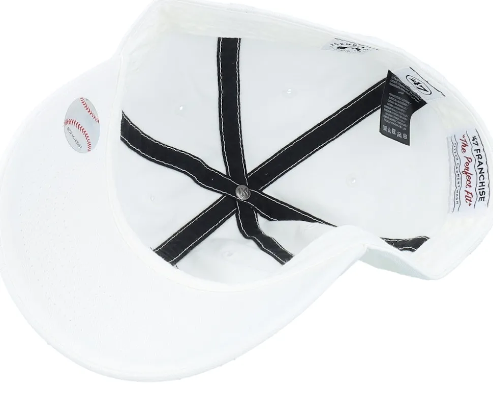 New York Yankees MLB 47 Franchise Cap White Unconstructed Fitted - 47 Brand