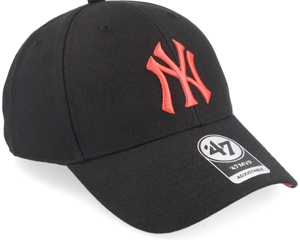 New York Yankees MLB Ballpark Mvp Black Adjustable - 47 Brand