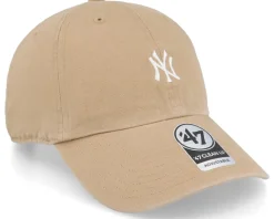 New York Yankees MLB Base Runner Clean Up Khaki Dad Cap - 47 Brand