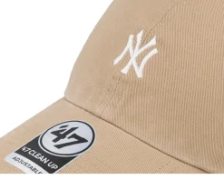 New York Yankees MLB Base Runner Clean Up Khaki Dad Cap - 47 Brand