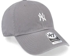 New York Yankees MLB Base Runner Clean Up Dark Grey Dad Cap - 47 Brand