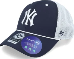 New York Yankees MLB Brr Mesh Pop Mvp Navy/White Trucker - 47 Brand