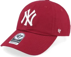 New York Yankees MLB Clean Up Razor Red Dad Cap - 47 Brand