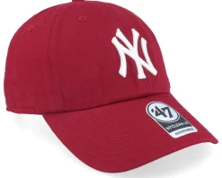 New York Yankees MLB Clean Up Razor Red Dad Cap - 47 Brand