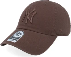 New York Yankees MLB Clean Up Cap Brown/Brown Dad Cap - 47 Brand
