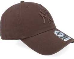 New York Yankees MLB Clean Up Cap Brown/Brown Dad Cap - 47 Brand