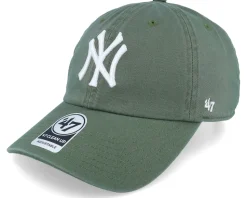 New York Yankees MLB Clean Up Moss Green Dad Cap - 47 Brand