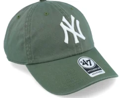 New York Yankees MLB Clean Up Moss Green Dad Cap - 47 Brand