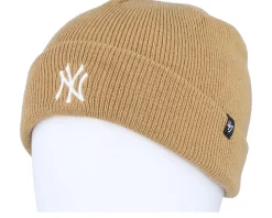 New York Yankees MLB Randle Camel Short Beanie - 47 Brand