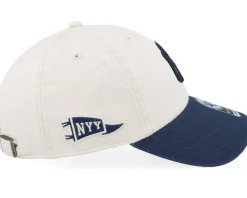 New York Yankees MLB Stand 47 Clean Up Bone/Navy Dad Cap - 47 Brand