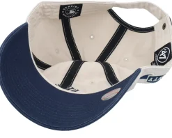 New York Yankees MLB Stand 47 Clean Up Bone/Navy Dad Cap - 47 Brand