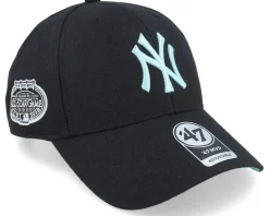 New York Yankees MLB Sure Shot MVP Black/Light Blue Adjustable - 47 Brand