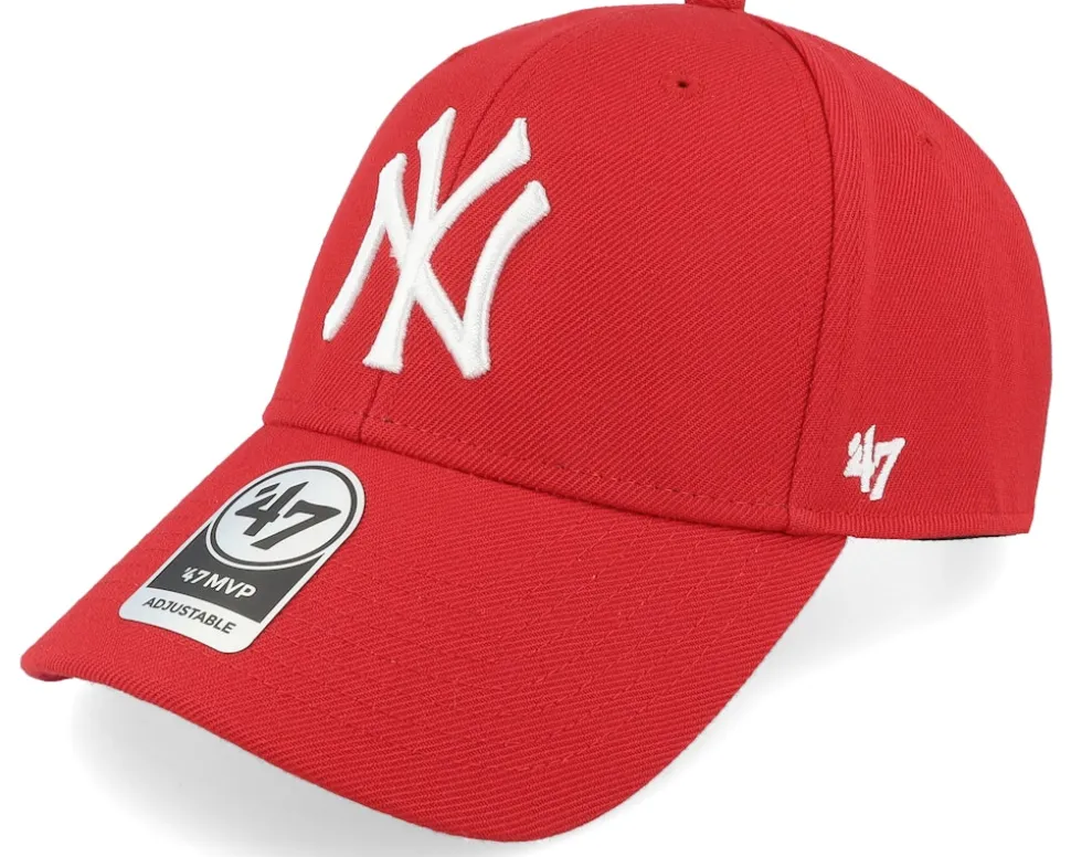 New York Yankees Mvp Classic Red Adjustable - 47 Brand