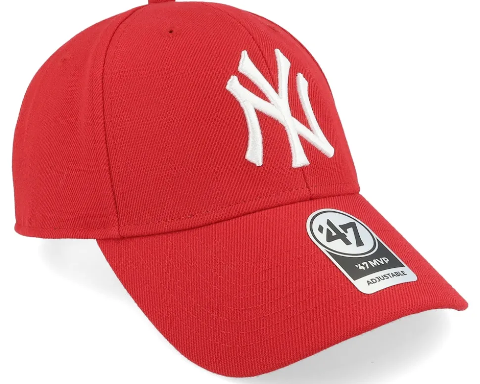 New York Yankees Mvp Classic Red Adjustable - 47 Brand