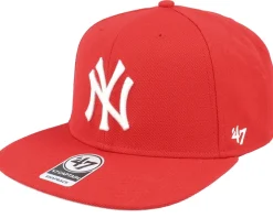 New York Yankees No Shot Captain Red Snapback - 47 Brand