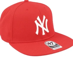 New York Yankees No Shot Captain Red Snapback - 47 Brand
