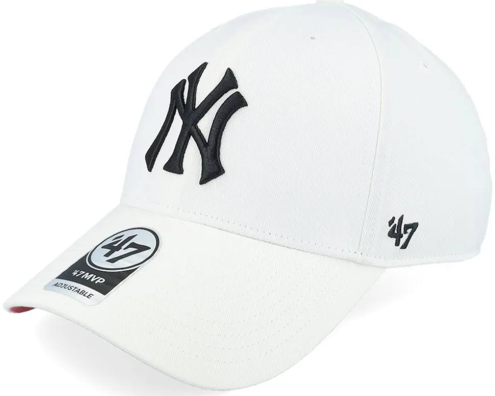 New York Yankees Paradigm Under Mvp White Adjustable - 47 Brand