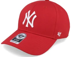 New York Yankees Raised Basic Mvp Red/White Adjustable - 47 Brand