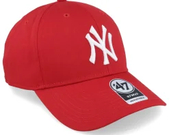 New York Yankees Raised Basic Mvp Red/White Adjustable - 47 Brand