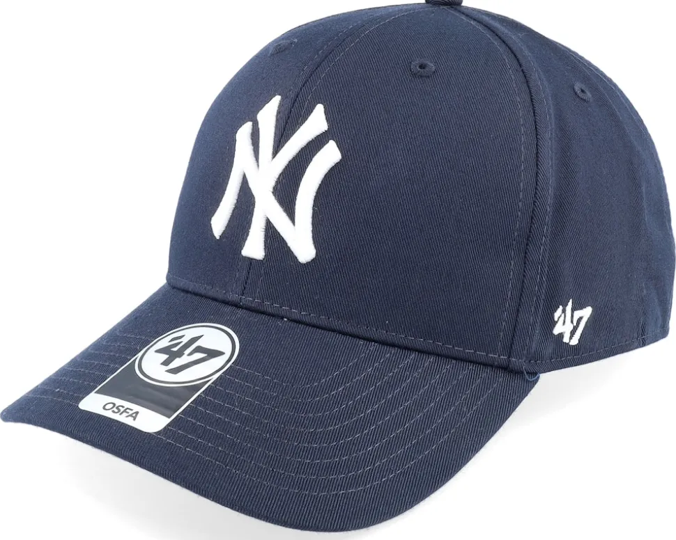 New York Yankees Raised Basic Mvp Rose/White Adjustable - 47 Brand