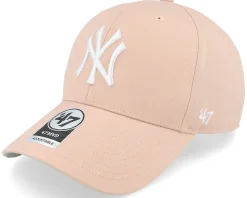 New York Yankees Raised Basic Mvp Dusty Mauve Adjustable - 47 Brand