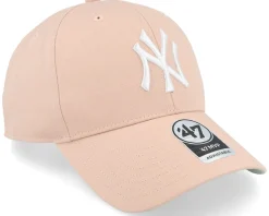 New York Yankees Raised Basic Mvp Dusty Mauve Adjustable - 47 Brand