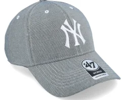 New York Yankees Refresh Mvp Undertow Gray Adjustable - 47 Brand