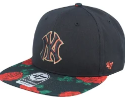 New York Yankees Rose Garden Tt Captain Black Snapback - 47 Brand