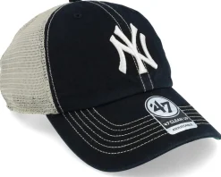 New York Yankees Trawler Clean Up Black Trucker - 47 Brand