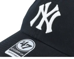 New York Yankees World Series Double Under Clean Up Black Dad Cap - 47 Brand