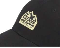 New-peaks Strapback Cap Black Adjustable - Northern Hooligans