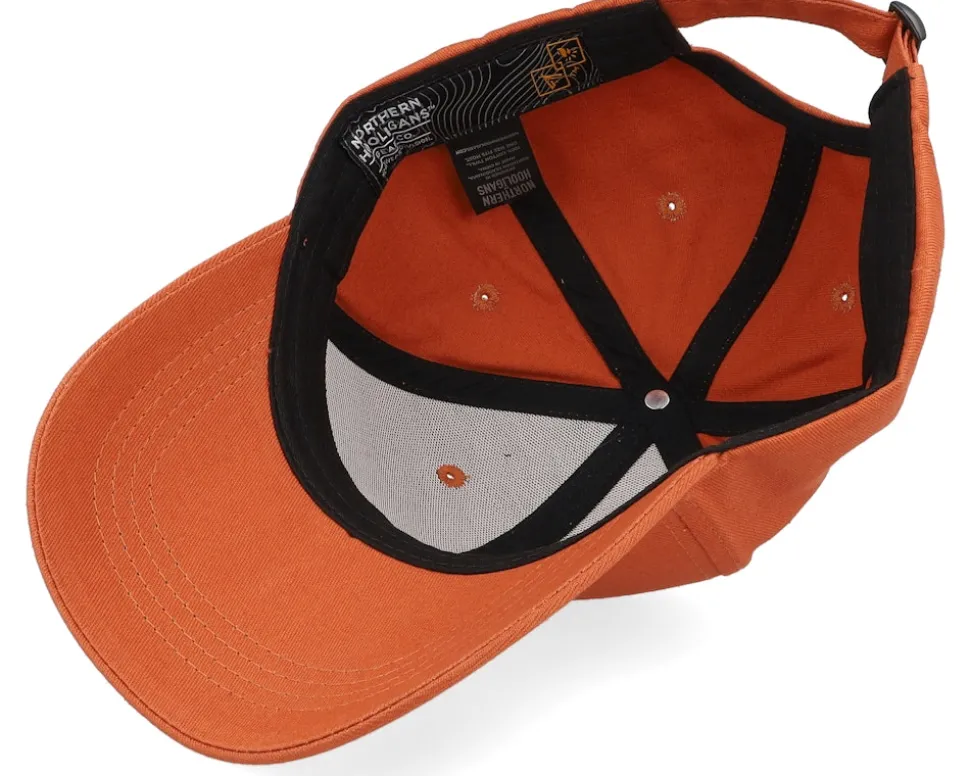 New-peaks Strapback Cap Burnt Orange Adjustable - Northern Hooligans
