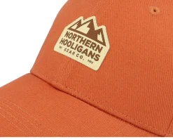 New-peaks Strapback Cap Burnt Orange Adjustable - Northern Hooligans